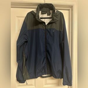 Weatherproof Men's Blue and Gray Windbreaker